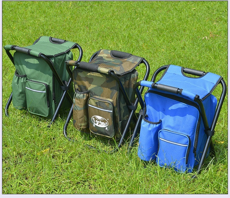 Double Shoulder Insulation Backpack Foldable Ice Pack Chair Oxford Cloth - Magnolia Wild SC
