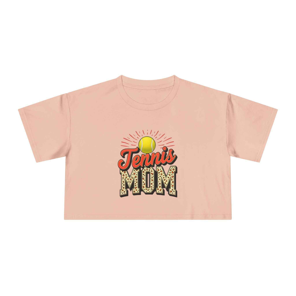 Tennis Mom Cheetah Print Crop Tee
