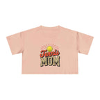 Tennis Mom Cheetah Print Crop Tee