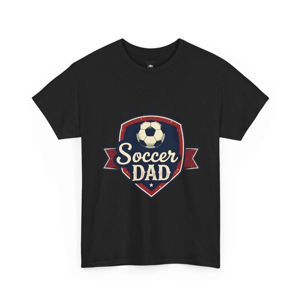 Retro Badge Style: The Vintage Soccer Dad Shield Tee
