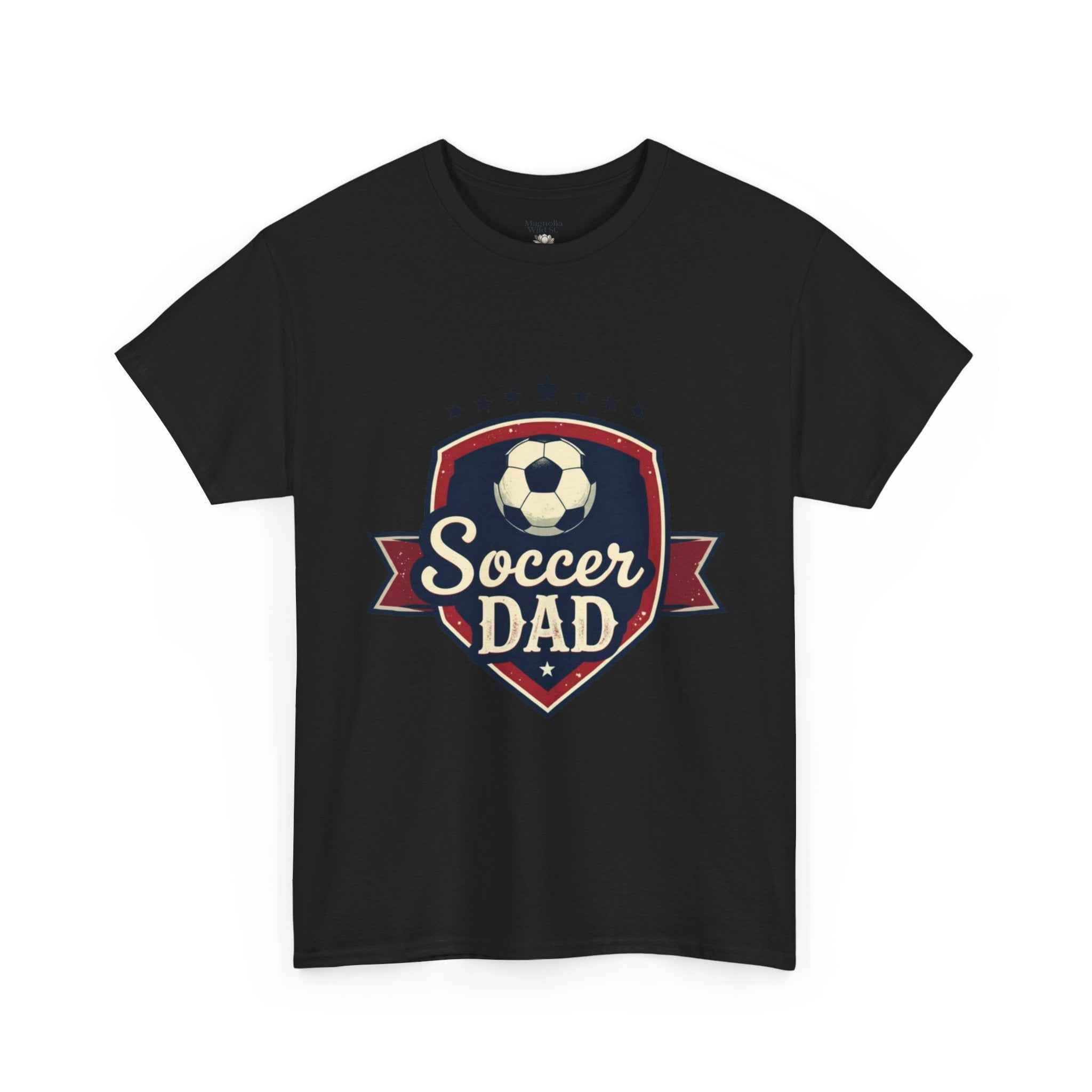 Retro Badge Style: The Vintage Soccer Dad Shield Tee