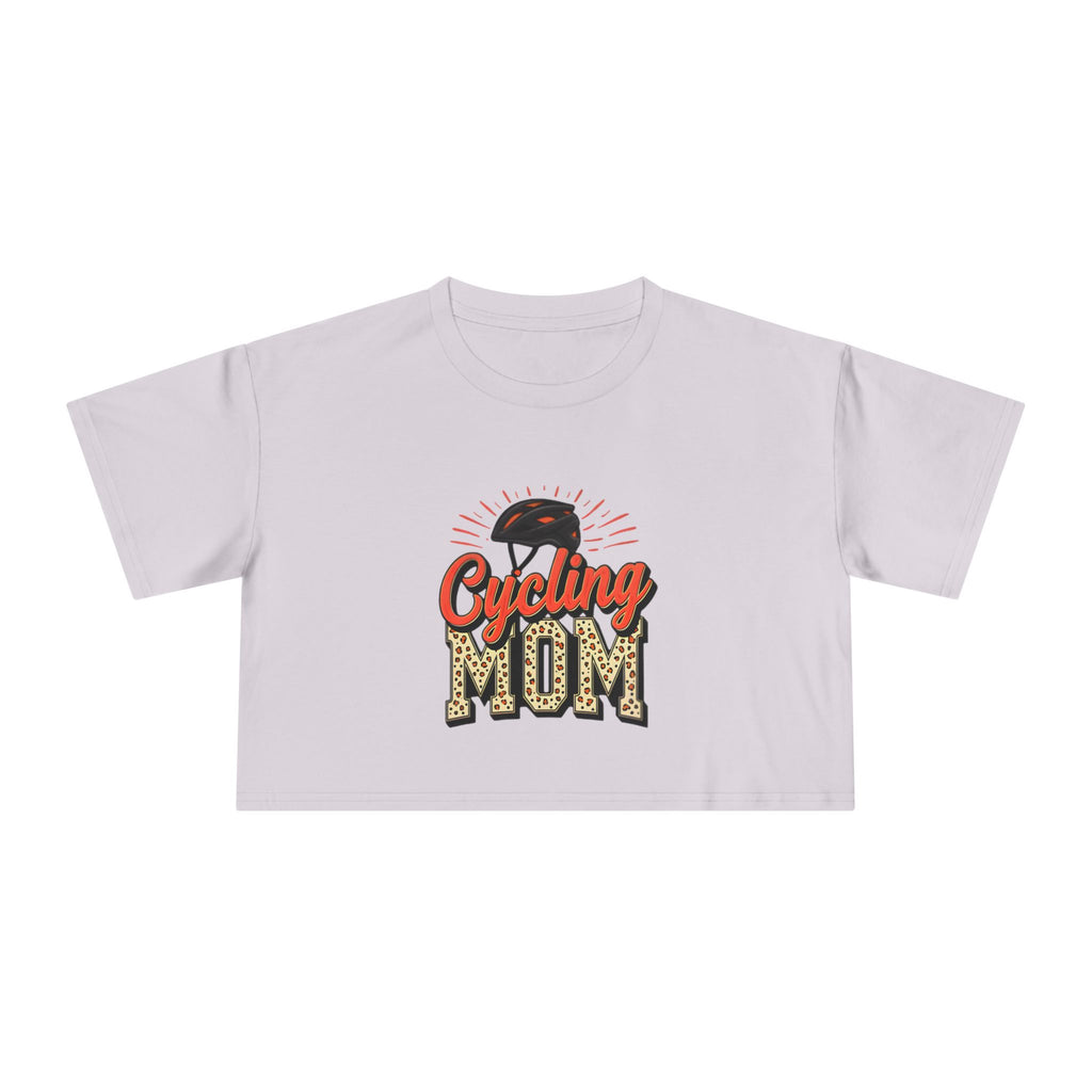 Cycling Mom Cheetah Print Crop Tee - Magnolia Wild SC