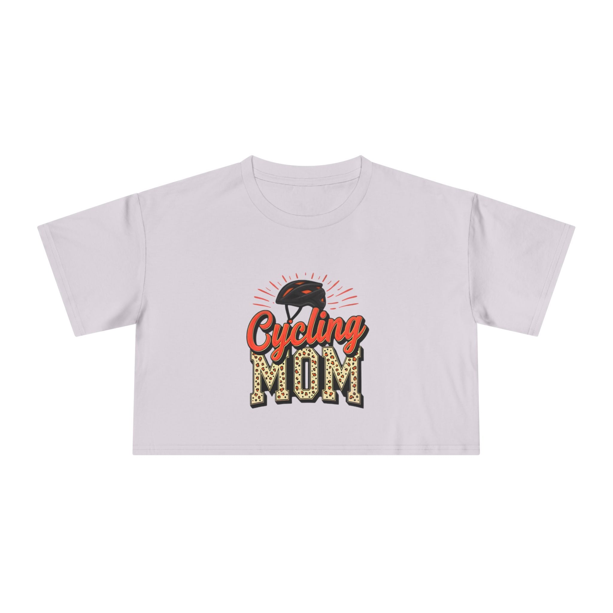 Cycling Mom Cheetah Print Crop Tee - Magnolia Wild SC