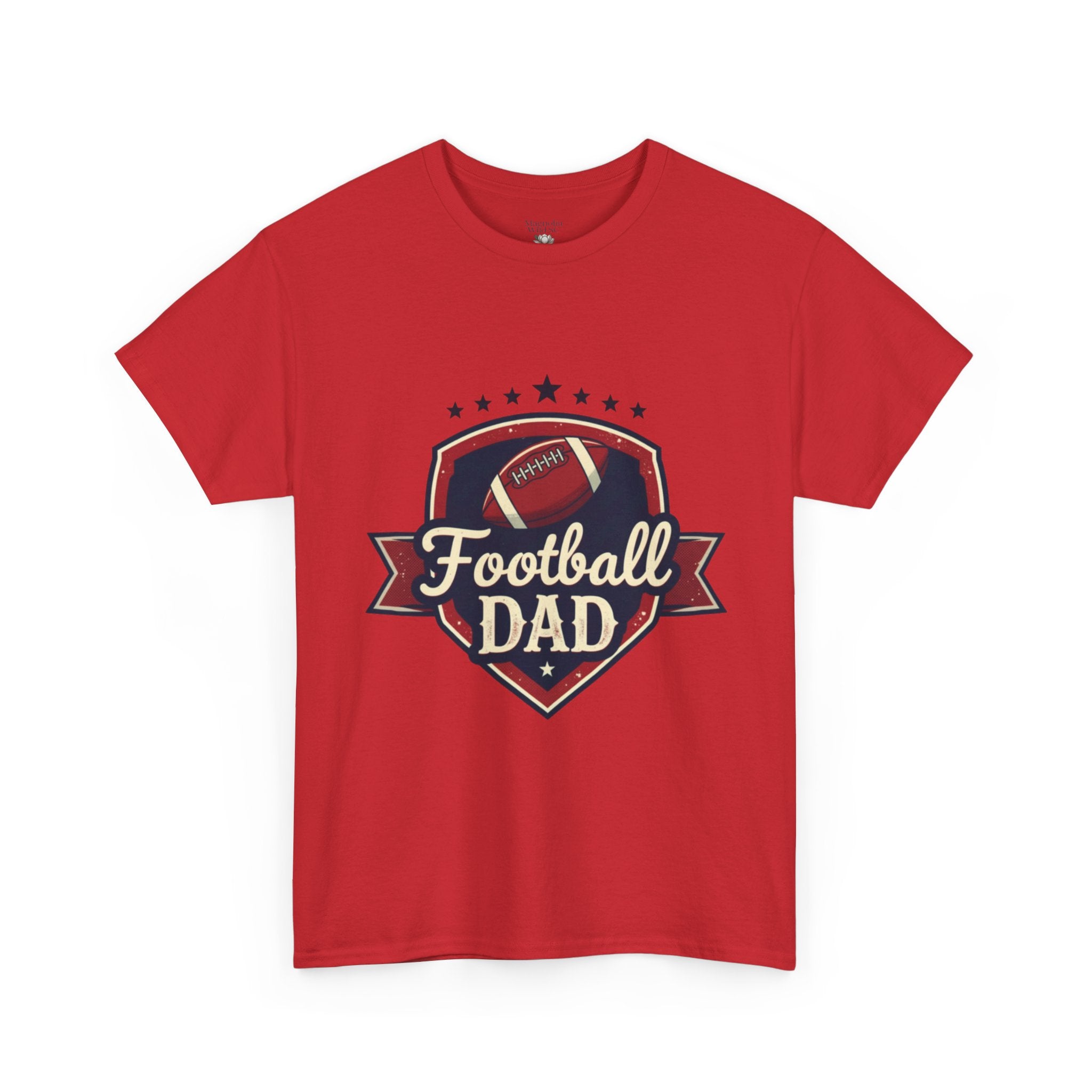 Retro Badge Style: The Vintage Football Dad Shield Tee - Magnolia Wild SC