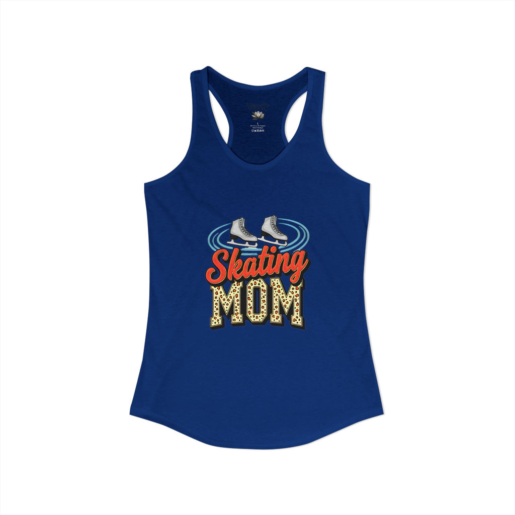 Figure Skating Mom Racerback Tank – Personalized Name & Number Option | Lightweight Women’s Figure Skating Tank Top - Magnolia Wild SC