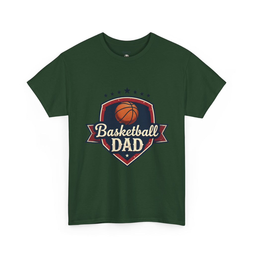 Retro Court Style: The Vintage Basketball Dad Shield Tee - Magnolia Wild SC