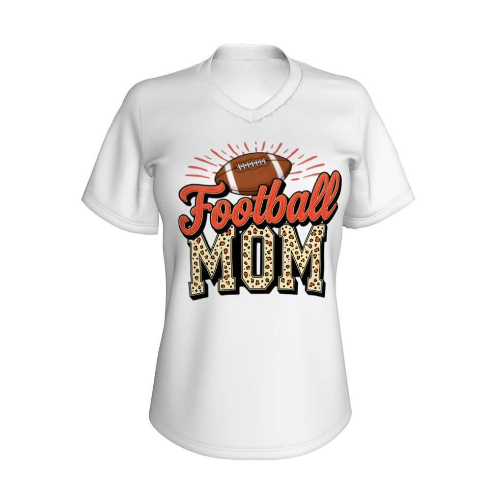 Football Mom Women's V-Neck Short-Sleeve T-Shirt - Magnolia Wild SC