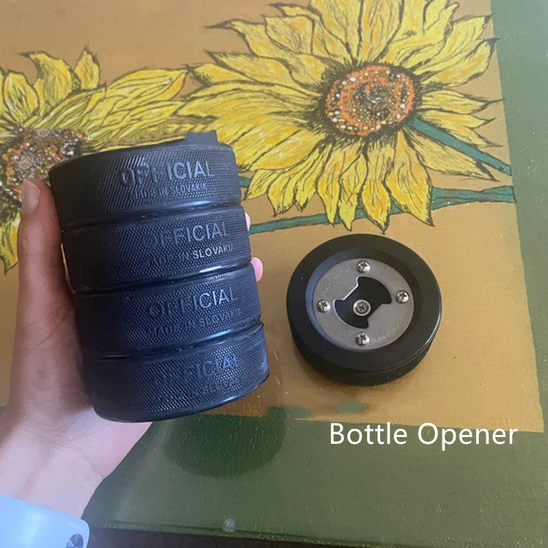 The "Clutch Catch" Magnetic Hockey Puck Bottle Opener 🏒 - Magnolia Wild SC