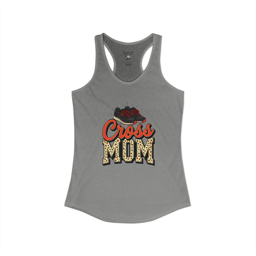 Mom Cross Country Mom Racerback Tank – Personalized Name & Number Option - Magnolia Wild SC