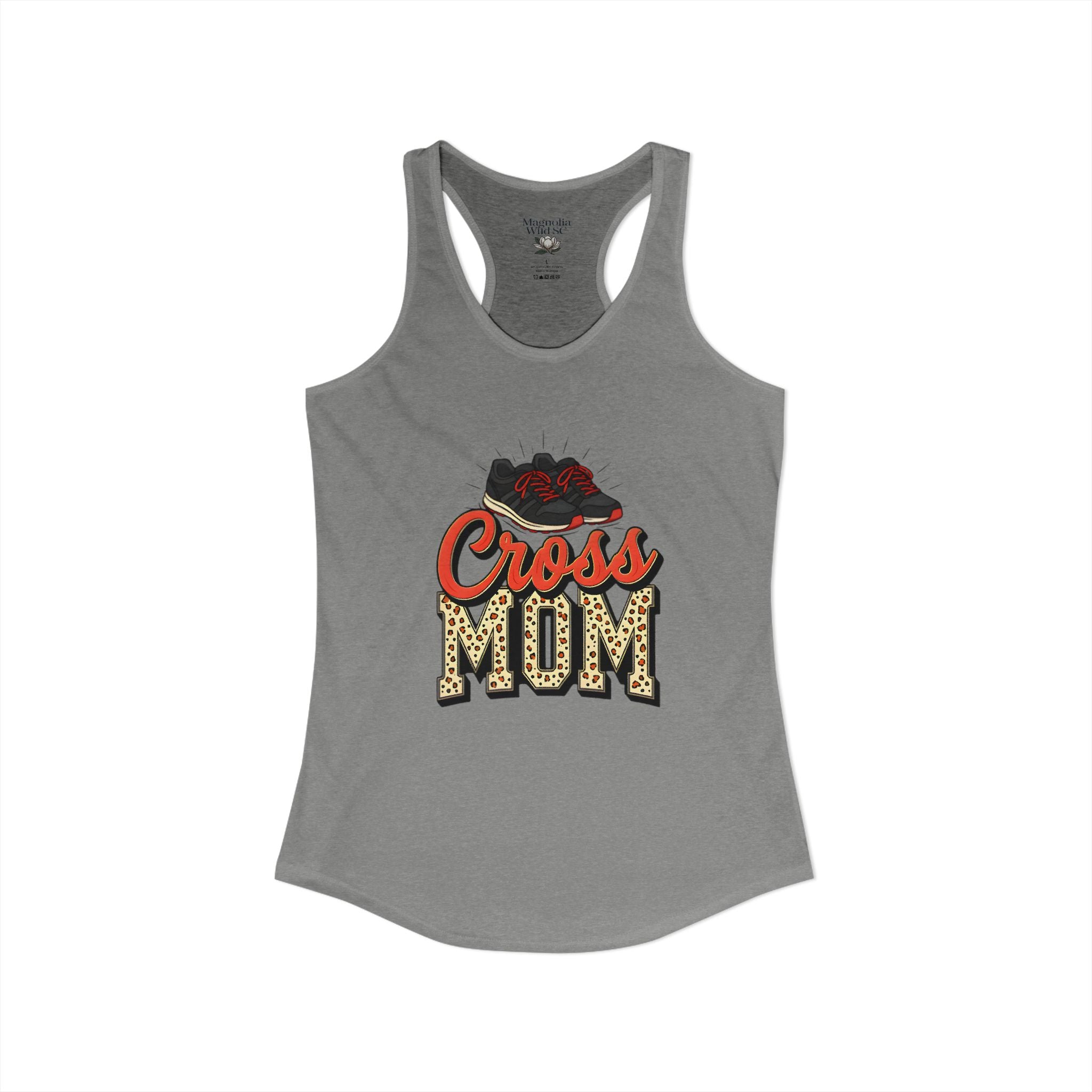 Mom Cross Country Mom Racerback Tank – Personalized Name & Number Option - Magnolia Wild SC