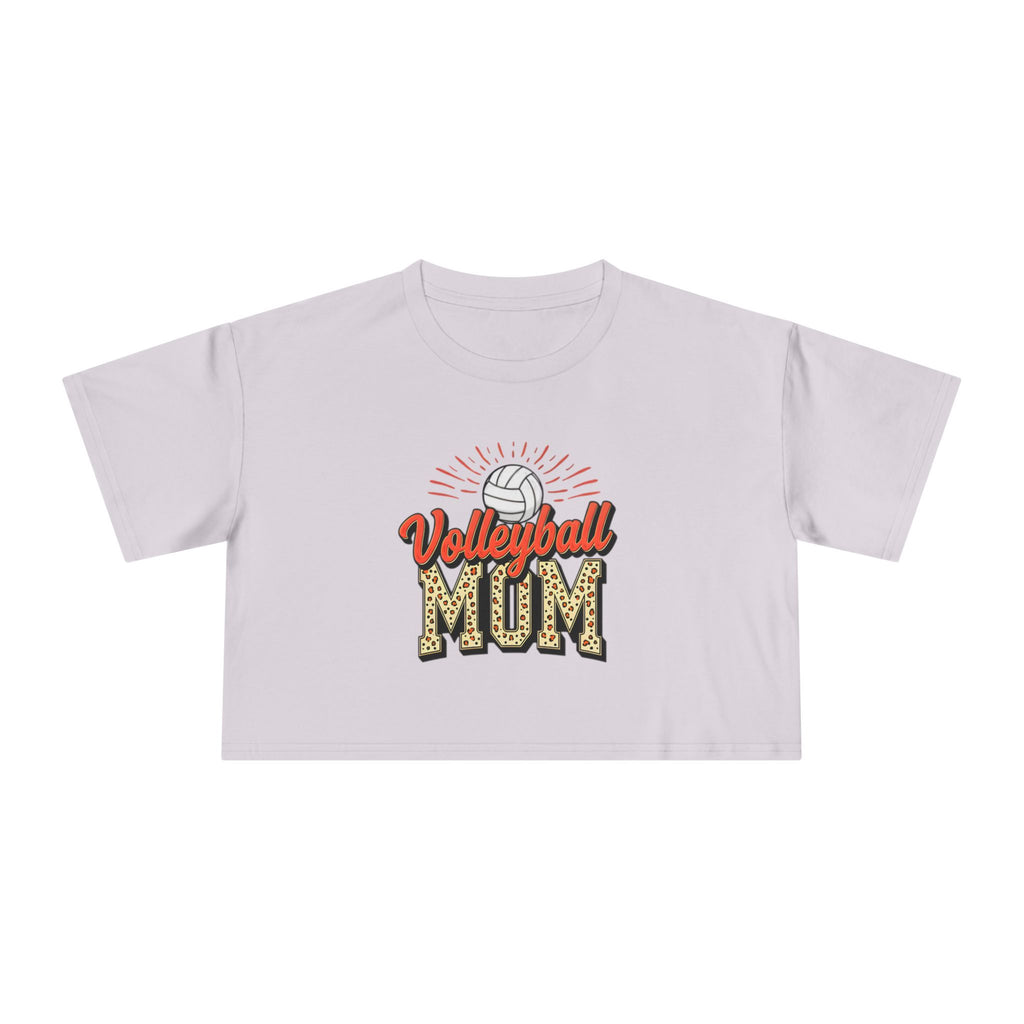 Volleyball Mom Cheetah Print Women's Crop Tee - Magnolia Wild SC
