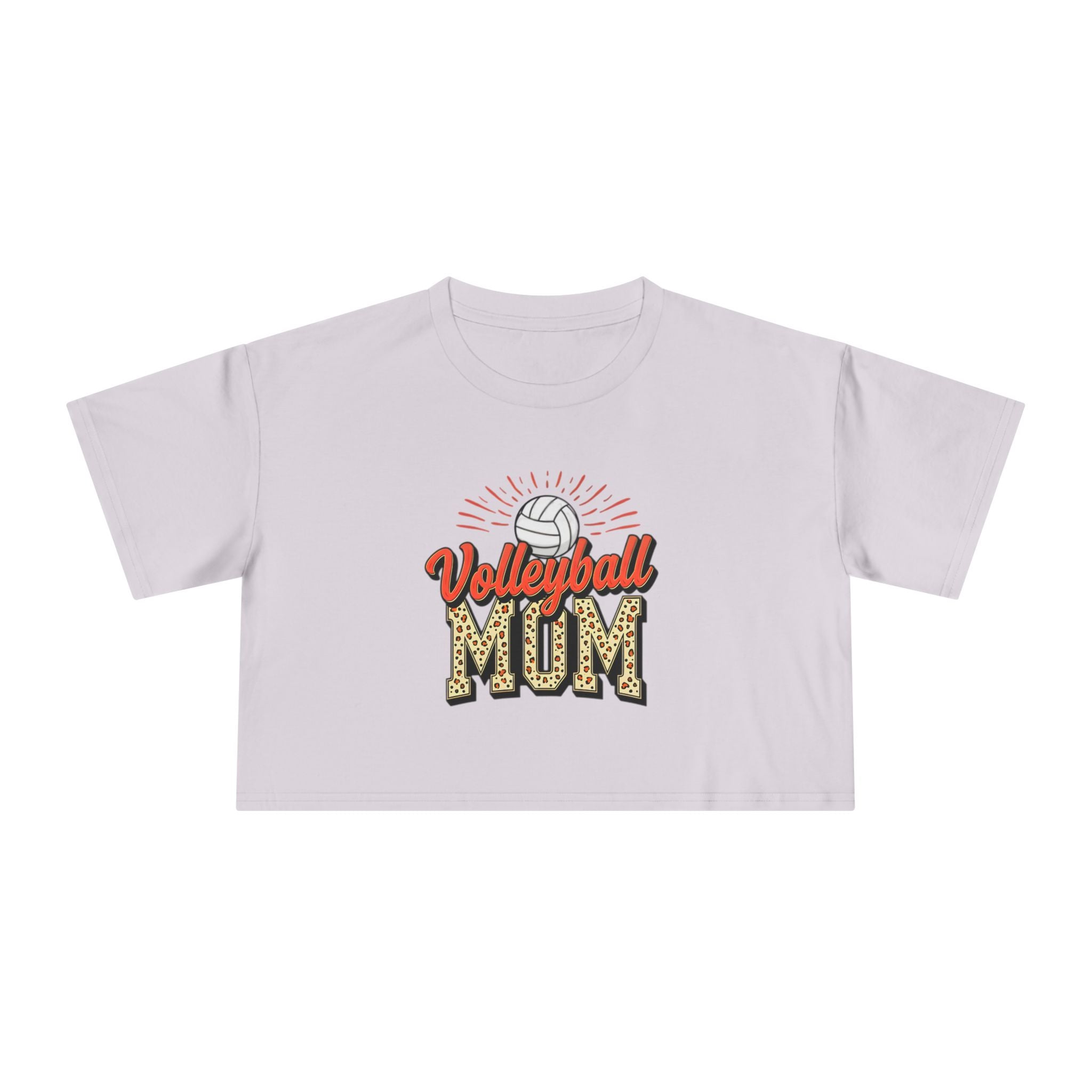 Volleyball Mom Cheetah Print Women's Crop Tee - Magnolia Wild SC