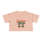 Lacrosse Mama Crop Tee | Retro Lacrosse Graphic, Mom Sports Top - Magnolia Wild SC