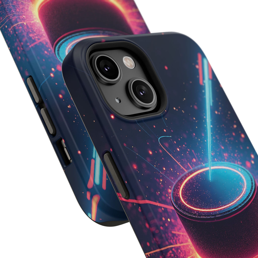 Neon Laser Hockey Puck Impact-Resistant Phone Case - Magnolia Wild SC