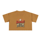 Baseball Mom Cheetah Print Women's Crop Tee - Magnolia Wild SC
