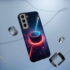 Neon Laser Hockey Puck Impact-Resistant Phone Case - Magnolia Wild SC