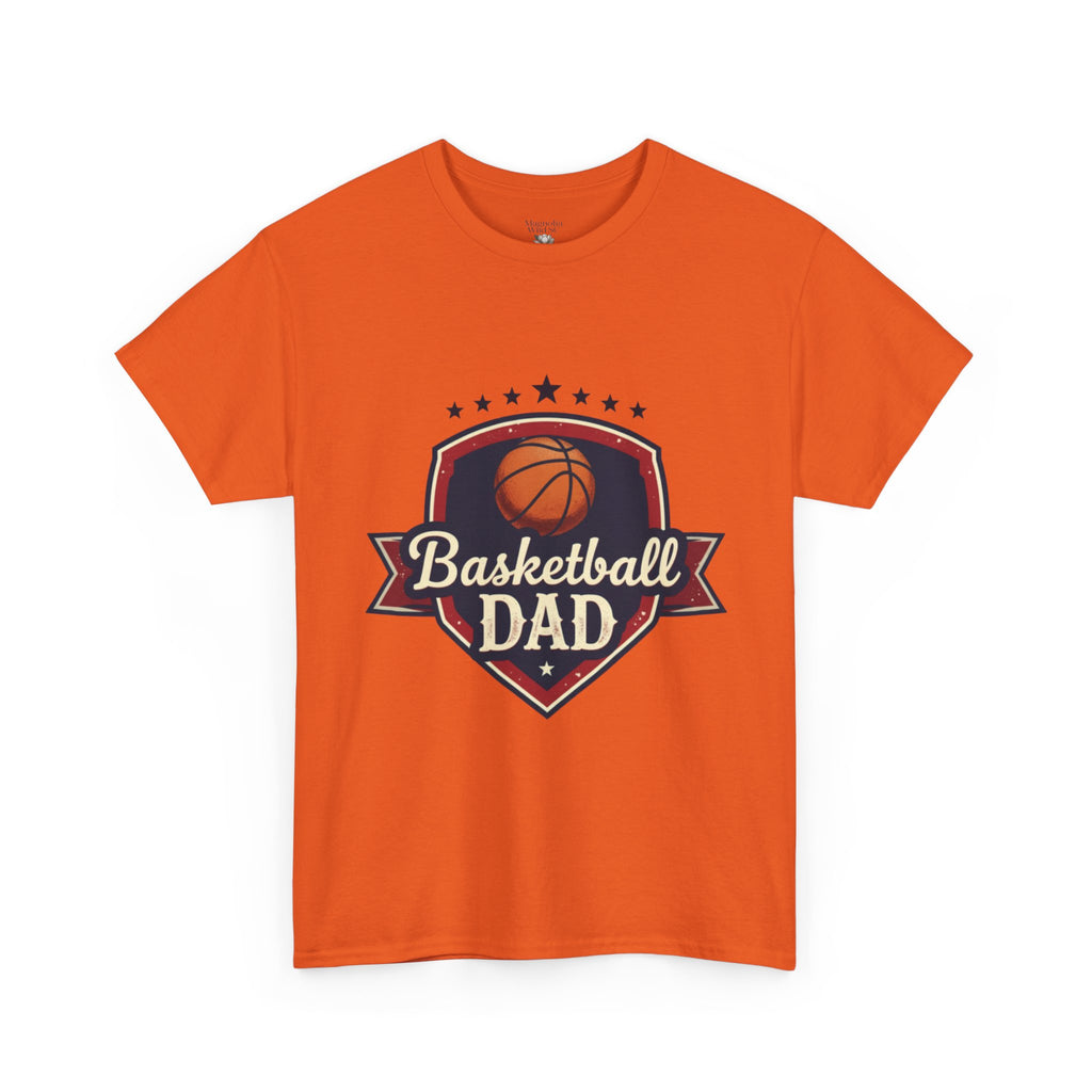 Retro Court Style: The Vintage Basketball Dad Shield Tee - Magnolia Wild SC