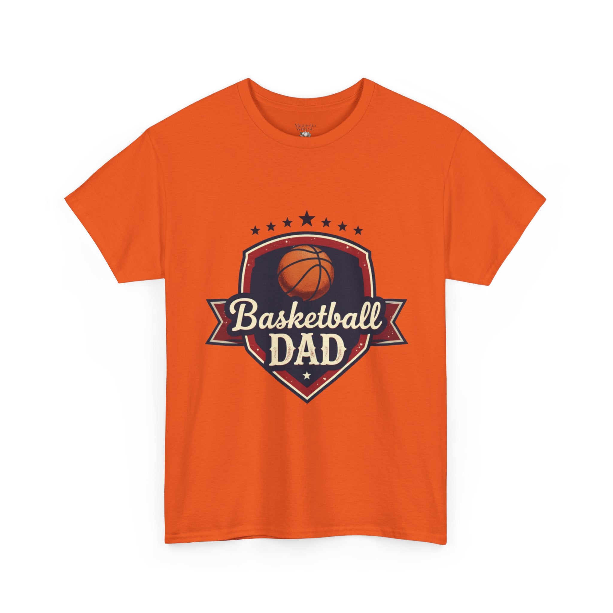 Retro Court Style: The Vintage Basketball Dad Shield Tee - Magnolia Wild SC