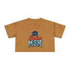 Swim Mom Print Crop Tee