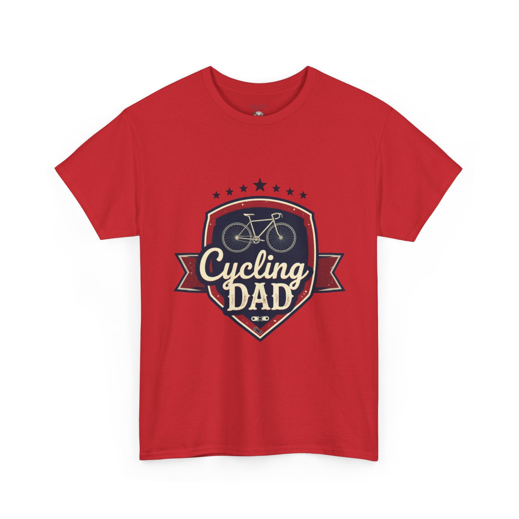 Retro Badge Style: The Vintage Cycling Dad Shield Tee - Magnolia Wild SC
