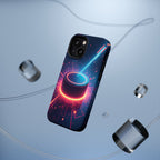 Neon Laser Hockey Puck Impact-Resistant Phone Case - Magnolia Wild SC