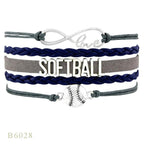 Softball Team Spirit Braided Bracelet — For Fans and Families - Magnolia Wild SC