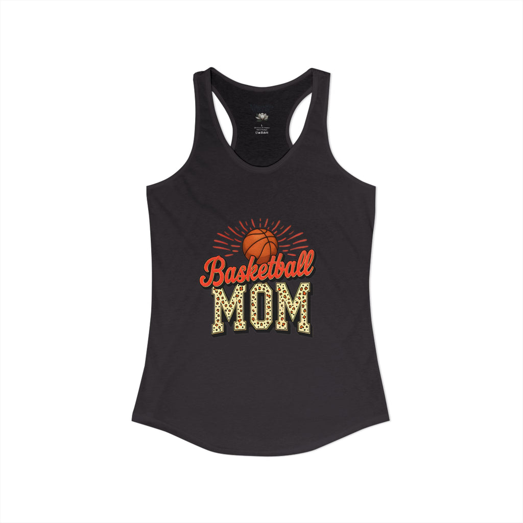 Basketball Mom Racerback Tank – Personalized Name & Number Option | Lightweight Women’s Basketball Tank Top - Magnolia Wild SC