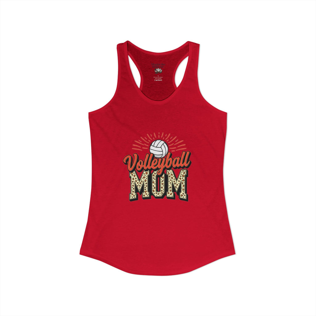 Volleyball Mom Racerback Tank – Personalized Name & Number Option | Lightweight Women’s Volleyball Tank Top - Magnolia Wild SC