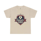 Retro Badge Style: The Vintage Soccer Dad Shield Tee