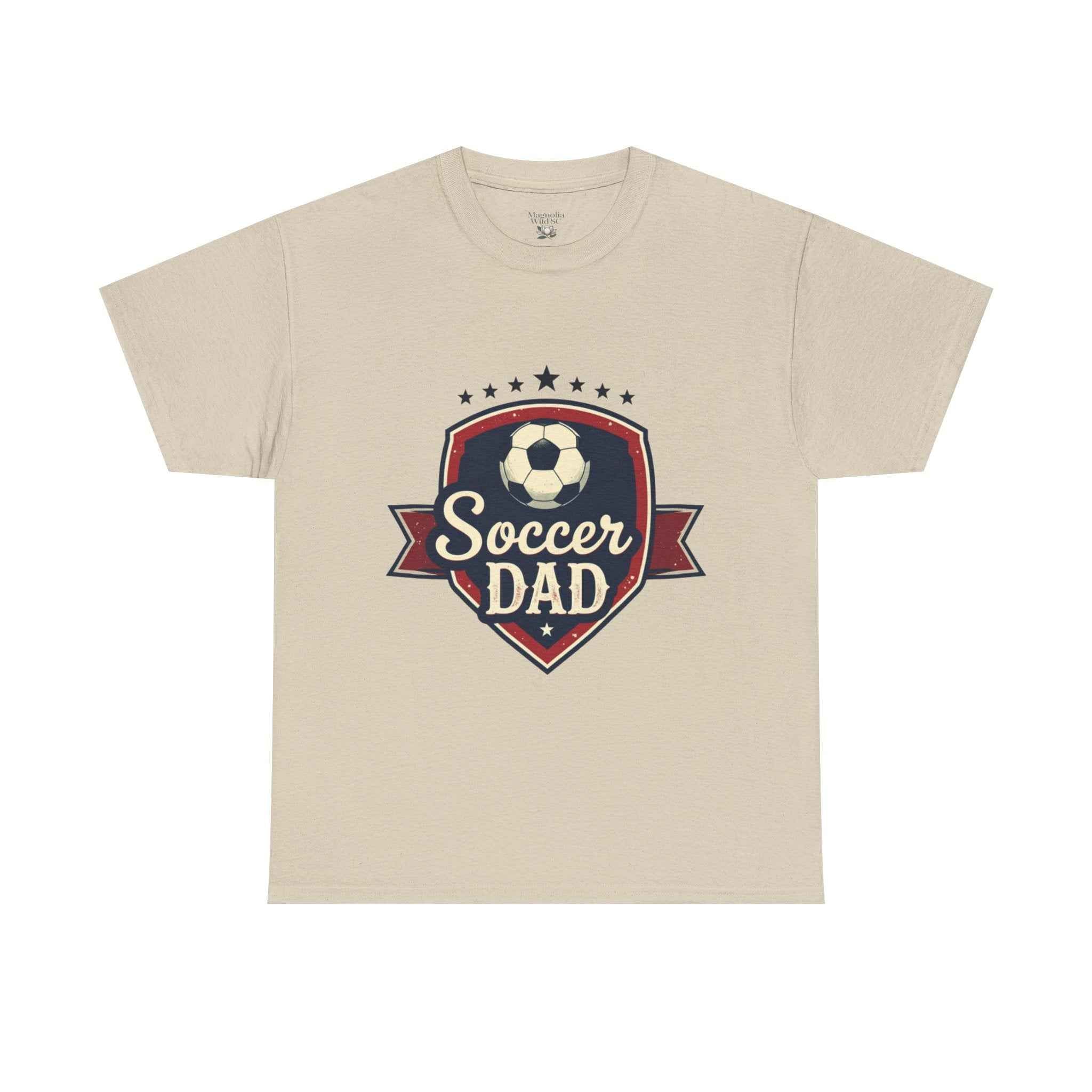 Retro Badge Style: The Vintage Soccer Dad Shield Tee