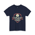 Retro Badge Style: The Vintage Volleyball Dad Shield Tee - Magnolia Wild SC