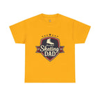 Retro Badge Style: The Vintage Figure Skating Dad Shield Tee