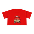 Golf Mom Cheetah Print Women's Crop Tee - Magnolia Wild SC