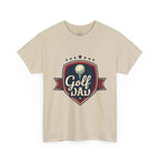 Retro Badge Style: The Vintage Golf Dad Shield Tee