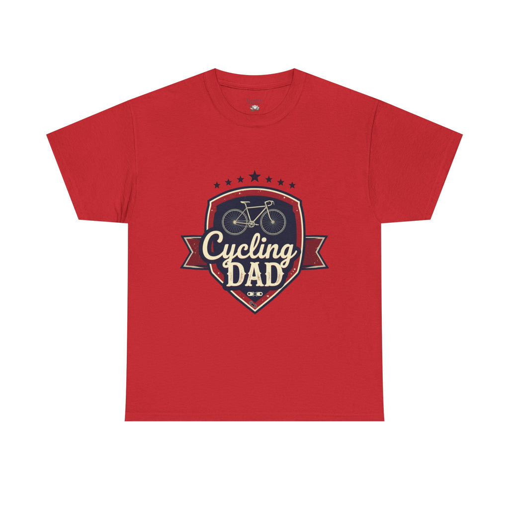 Retro Badge Style: The Vintage Cycling Dad Shield Tee - Magnolia Wild SC