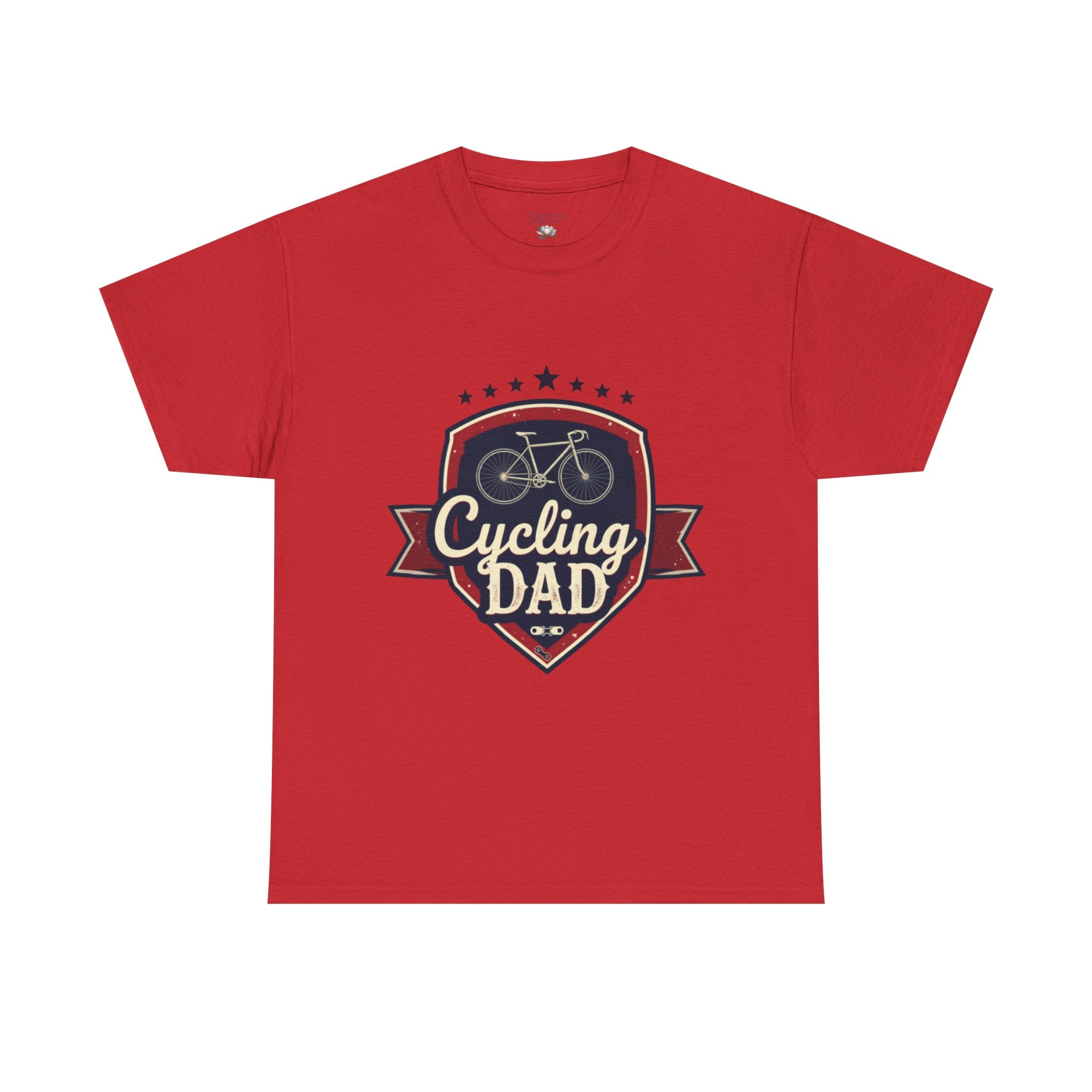 Retro Badge Style: The Vintage Cycling Dad Shield Tee - Magnolia Wild SC