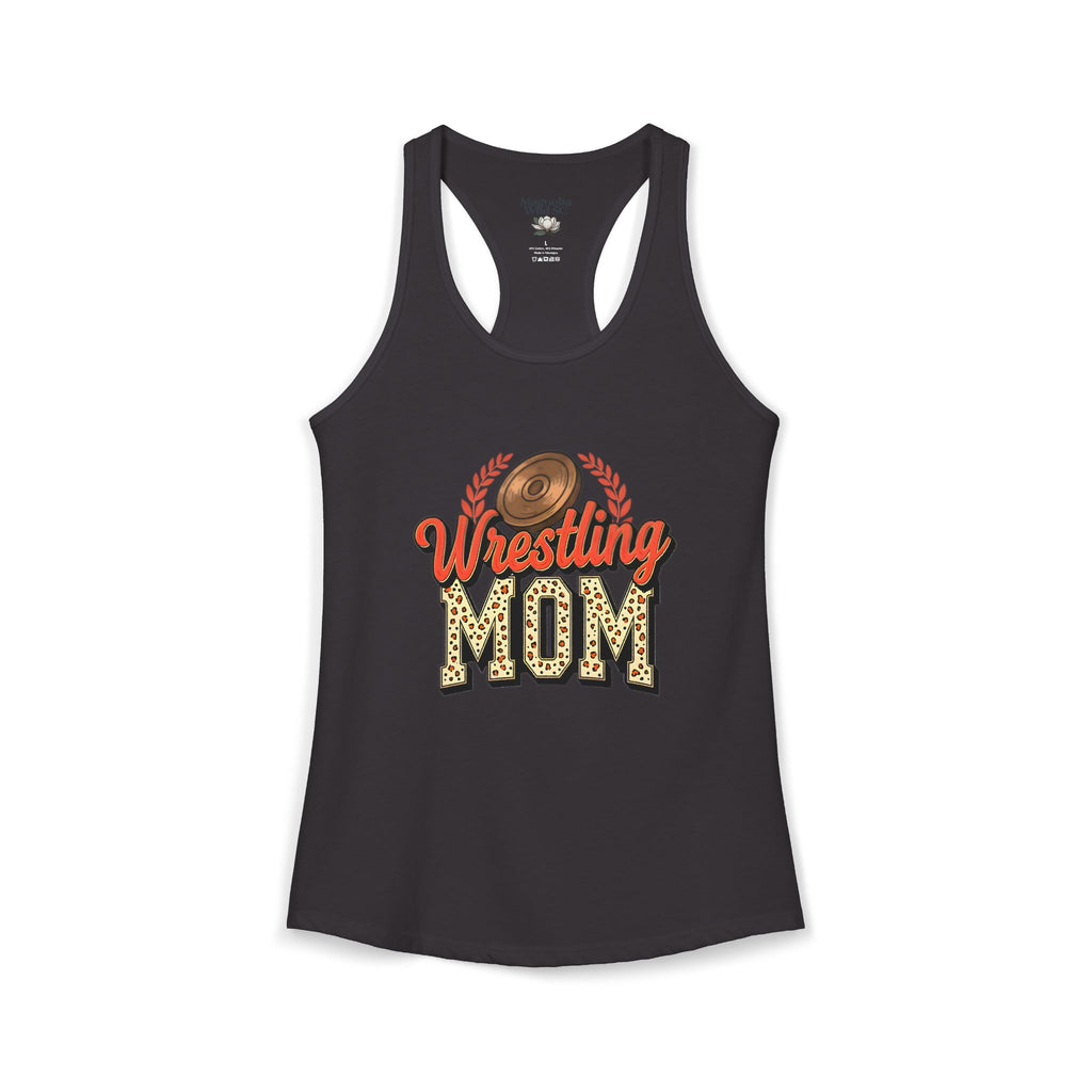 Wrestling Mom Racerback Tank – Personalized Name & Number Option | Lightweight Women’s Wrestling Tank Top - Magnolia Wild SC