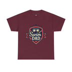 Retro Badge Style: The Vintage Swim Dad Shield Tee
