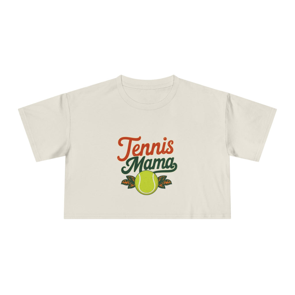 Tennis Mama Crop Tee | Retro Tennis Graphic, Mom Sports Top - Magnolia Wild SC