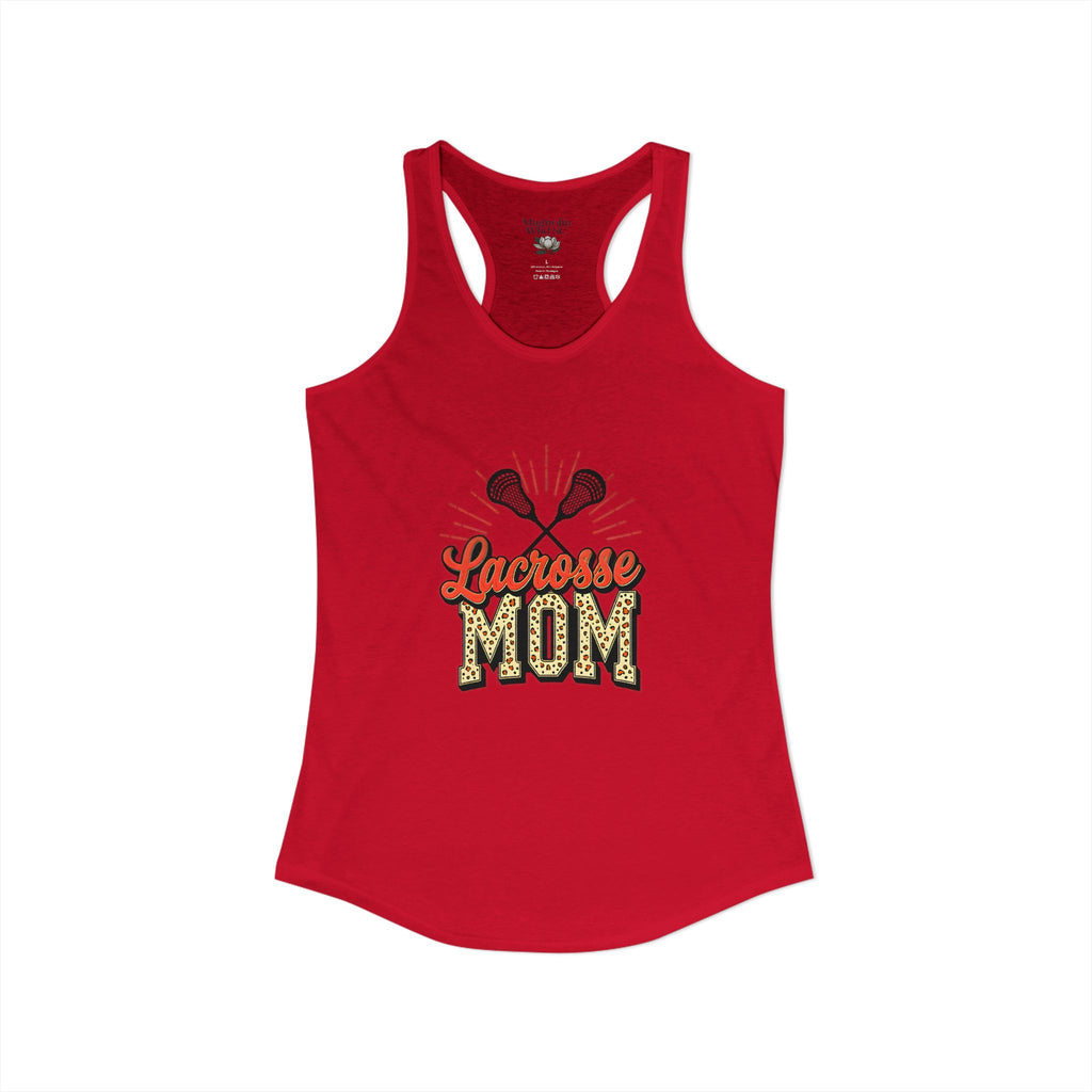 Lacrosse Mom Racerback Tank – Personalized Name & Number Option - Magnolia Wild SC