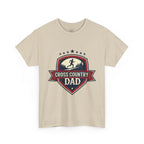 Retro Badge Style: The Vintage Cross Country Dad Shield Tee - Magnolia Wild SC