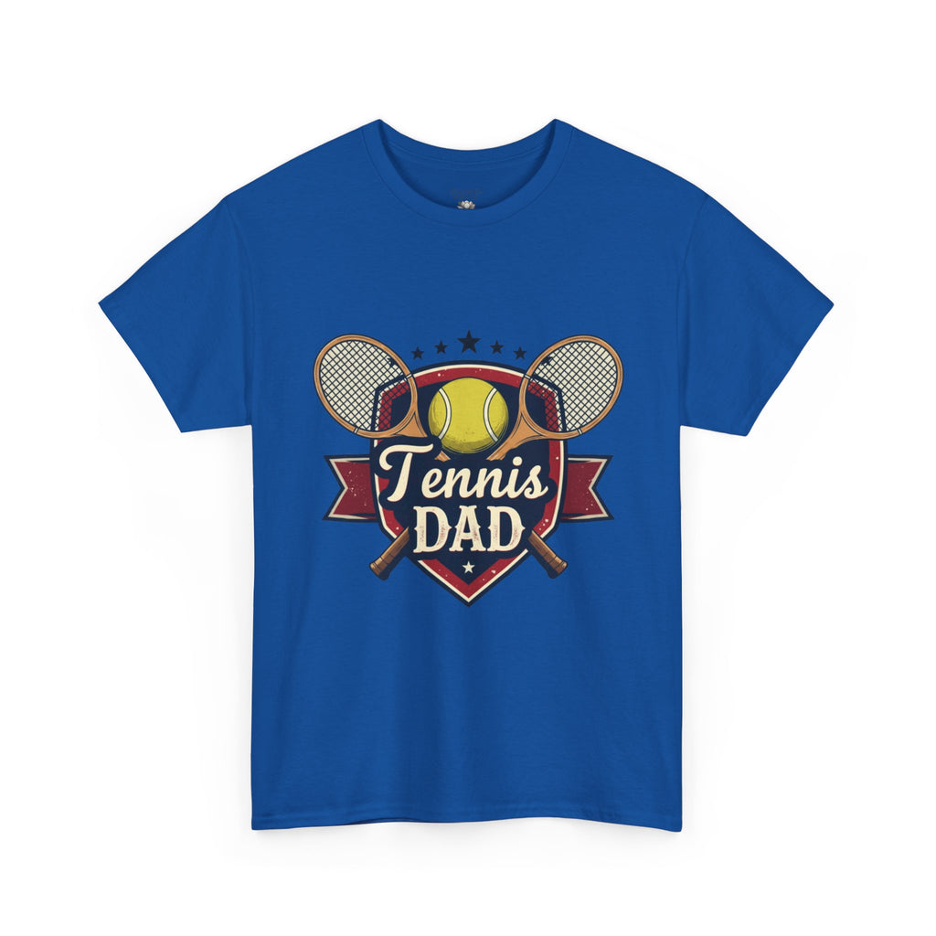 Retro Badge Style: The Vintage Tennis Dad Shield Tee - Magnolia Wild SC