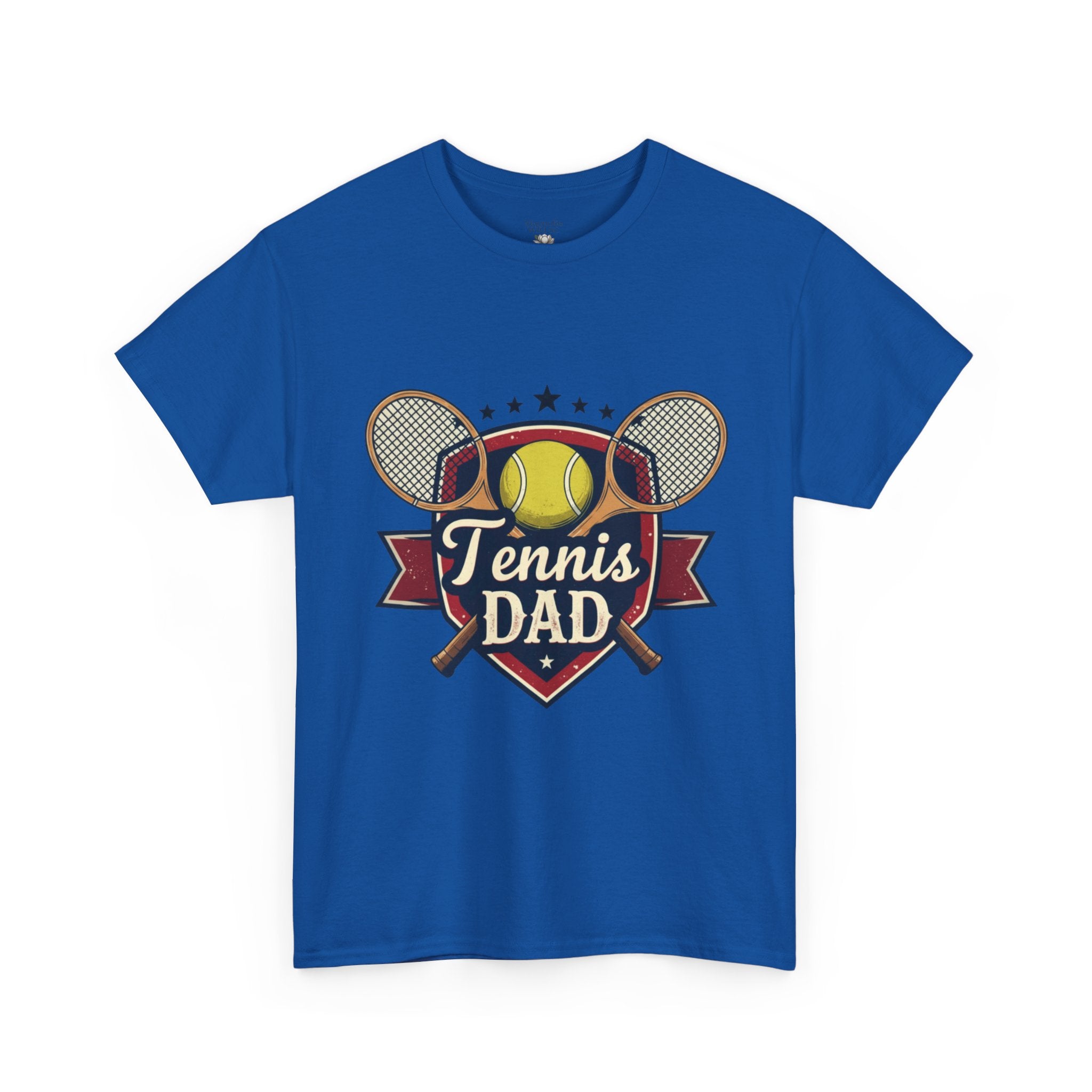 Retro Badge Style: The Vintage Tennis Dad Shield Tee - Magnolia Wild SC