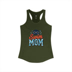 Swim Mom Racerback Tank – Personalized Name & Number Option | Lightweight Women’s Swim Tank Top - Magnolia Wild SC