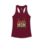Swim Mom Racerback Tank – Personalized Name & Number Option