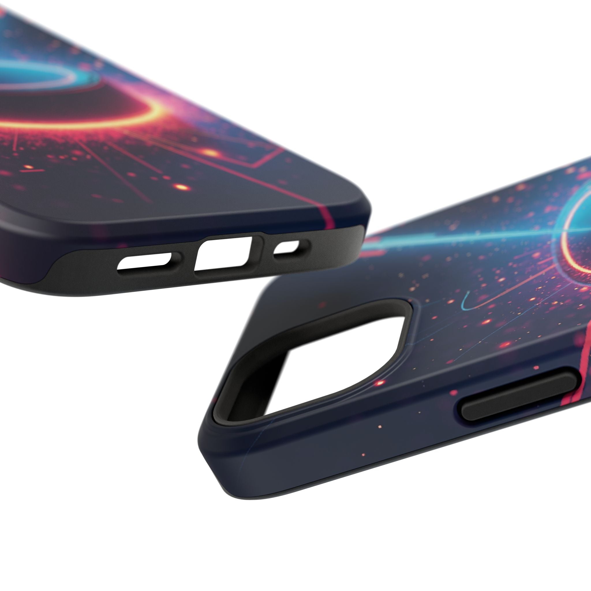 Neon Laser Hockey Puck Impact-Resistant Phone Case - Magnolia Wild SC