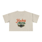 Hockey Mama Crop Tee | Retro Hockey Graphic, Mom Sports Top - Magnolia Wild SC