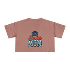 Swim Mom Print Crop Tee