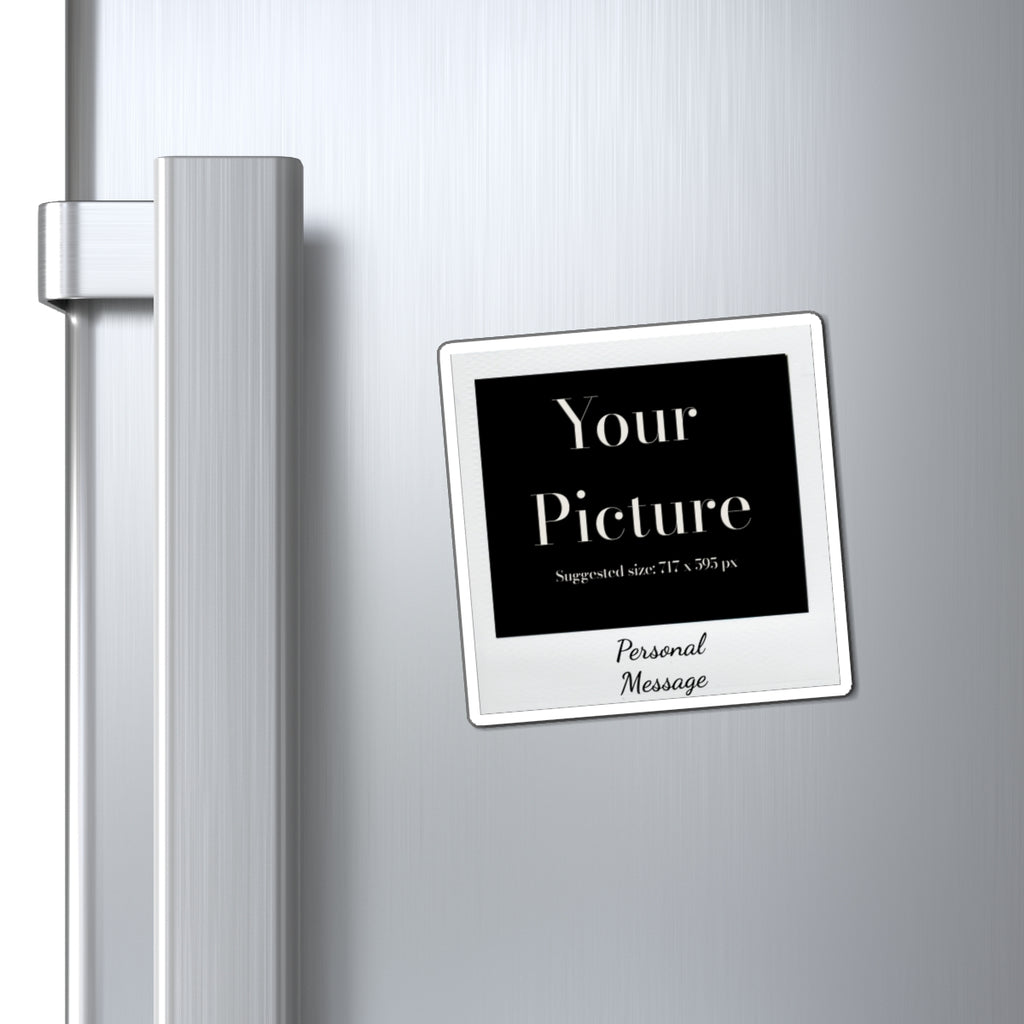 Personal Photo Polaroid Magnet — Custom Picture & Message Refrigerator Magnet - Magnolia Wild SC