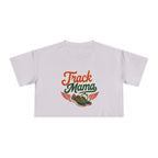 Track Mama Crop Tee | Retro Track and Field Graphic, Mom Sports Top - Magnolia Wild SC